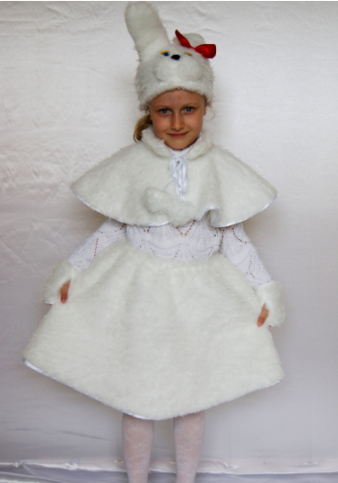 Дитячий карнавальний костюм Зайка для дівчаток від 3 до 4 років, фото 1