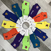 Носки мужские демисезонные х/б Happy Socks Champion, размер 41-45, короткие, цветное ассорти, 03649