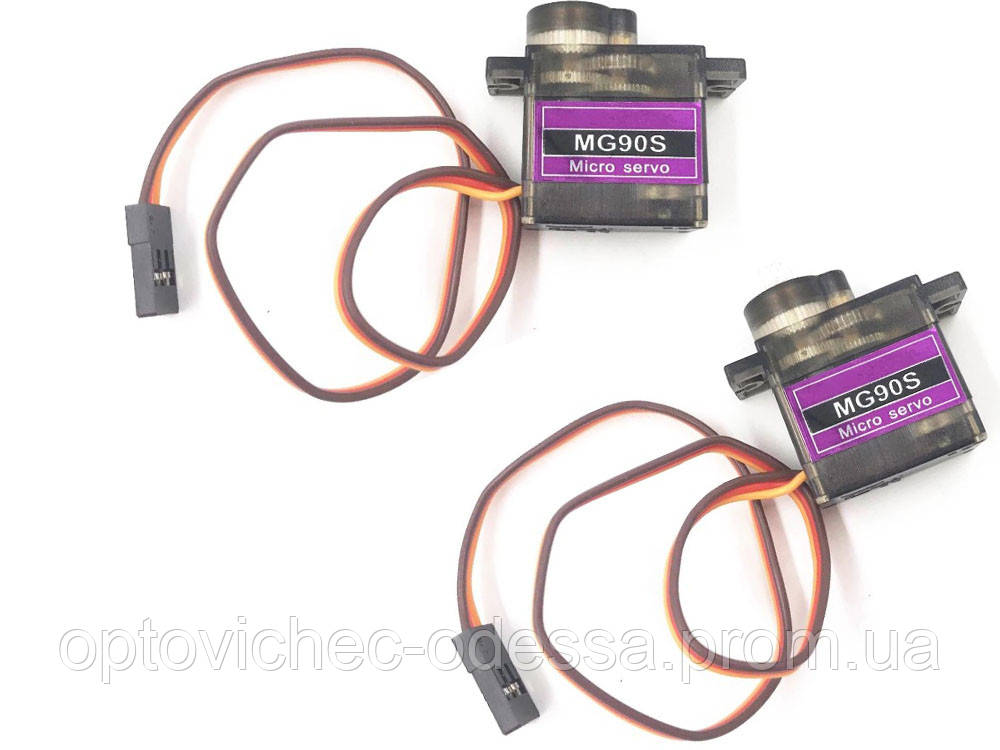 Сервопривод 9Q Servo MG90S для радіокерованого вертольота літака 2 шт. Хіт продажу!, фото 1