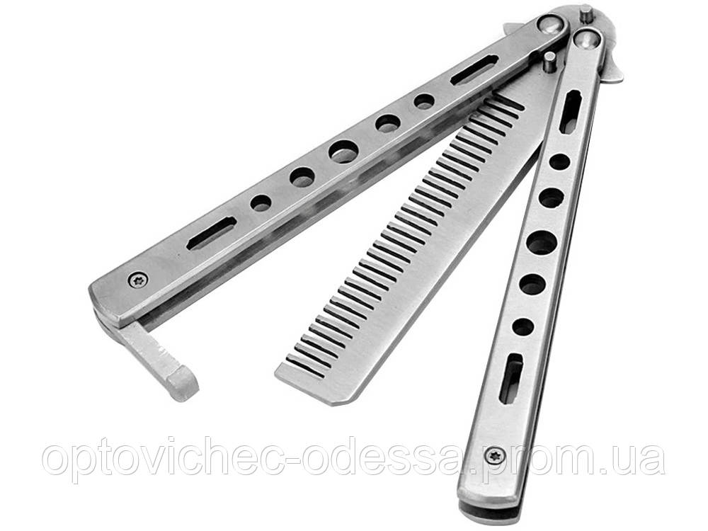 Гребінець метелик Benchmade тренувальний  Білий Хіт продажу!, фото 1