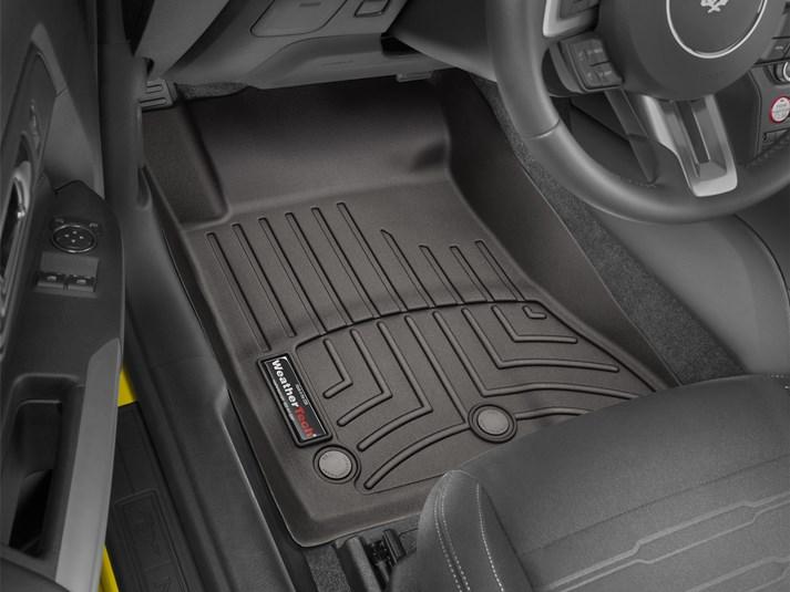 Килими гумові WeatherTech Ford Mustang 2015+ передні какао