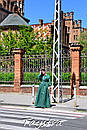 Зелене плаття вишиванка льон, вишите плаття стильне вечірнє плаття з вишивкою, вишита сукня зелена, фото 7