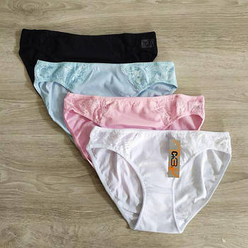 Труси жіночі бавовна мереживо Аманда. Польща. Трусики жіночі