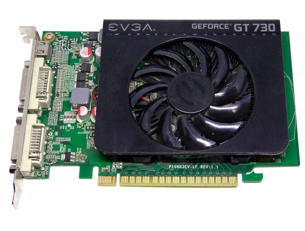 Відеокарта EVGA Geforce GT 730 2Gb PCI-Ex DDR3 128bit (2 x DVI + miniHDMI)