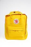 Рюкзак Fjallraven Kanken Classic 16 л с тканевой подкладкой, желтый