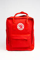 Яркий рюкзак Fjallraven Kanken Classic 16 л с подкладкой, красный
