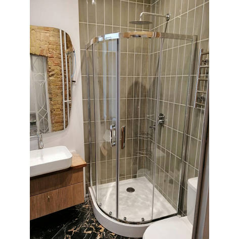 Душова кабіна VERONIS KN-3-90 90х90х180 прозоре скло без піддона, фото 1