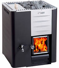 Harvia 20 LS/RS піч для лазні на дровах без виносу зі склом + бак