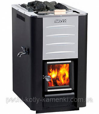 Каменка Harvia 20 ES Pro для лазні та сауни без виносу зі склом + бак, фото 1