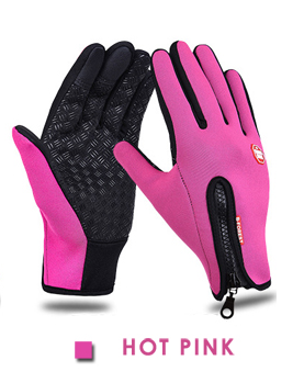 Рукавички Crown Jeans модель hot pink