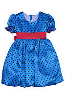 Платье нарядное детское из атласа с поясом пн -1030 рост 98 тм "Попелюшка"