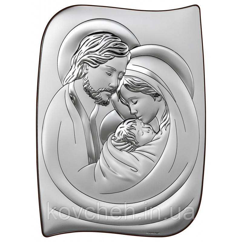 Ікона срібна "Святе Сімейство" 26,6x36