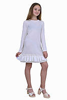 Плаття дитяче з довгим рукавом ш -1110 зріст 110 116 12 128 134 140 146 152 158 16 трикотажне