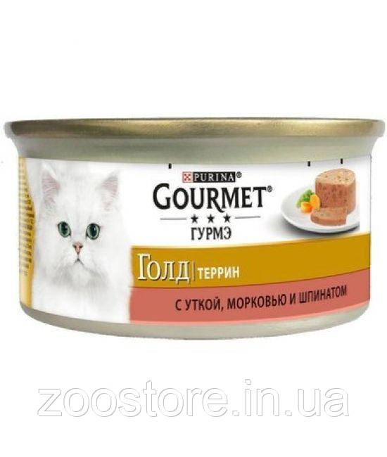 Консерви Purina Gourmet Gold Террін качка морква і шпинат 85 г