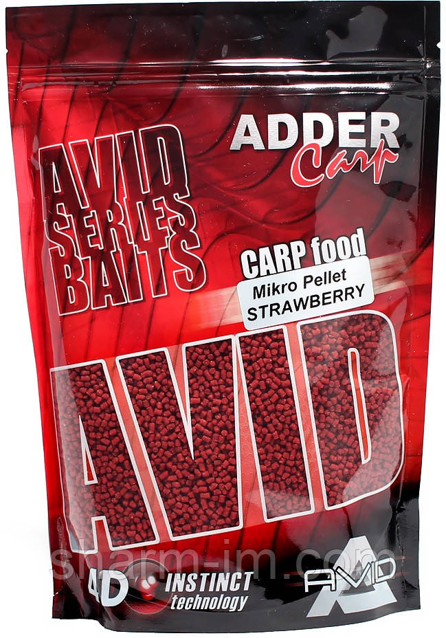 Пеллетс Adder Carp AC Mikro Pellet 2 мм, Полуниця