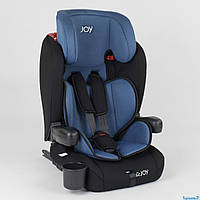 Автокресло JOY 25790 группа 1 2 3 универсальное система ISOFIX вес 9 - 36 кг черно-голубое