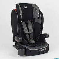 Автокресло JOY 51226 группа 1 2 3 универсальное система ISOFIX вес 9 - 36 кг черно-серое