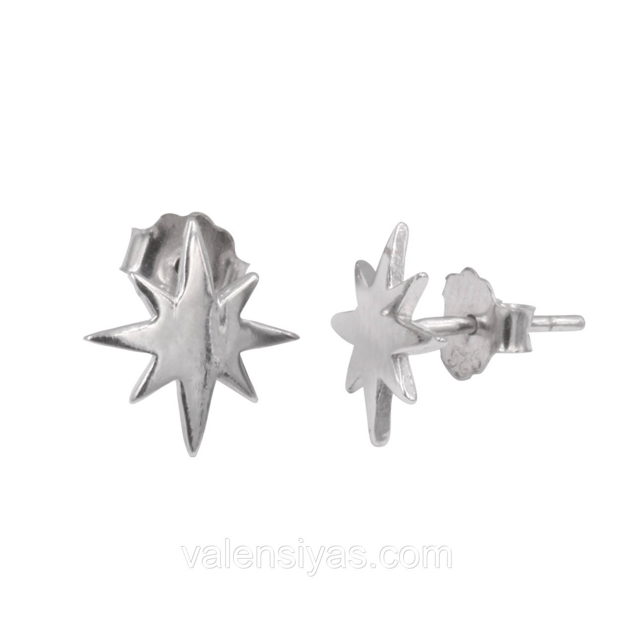 Срібні сережки Зірки