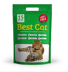 Силікагелевий наповнювач Best Cat Green (Бест Кет Зелений), 15л.