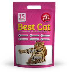 Силікагелевий наповнювач Best Cat Pink (Бест Кет Рожевий), 15л.