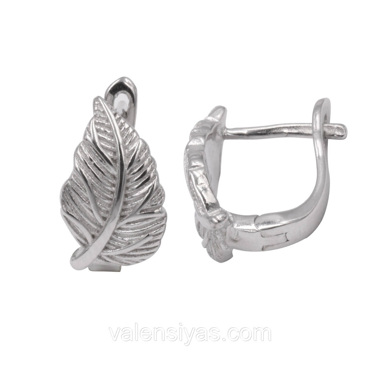 Срібні сережки Листя