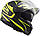 LS2 FF320 STREAM EVO JINK MATT BLACK H-V YELLOW, XS Мотошолом інтеграл з окулярами, фото 4