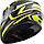 LS2 FF320 STREAM EVO JINK MATT BLACK H-V YELLOW, XS Мотошолом інтеграл з окулярами, фото 5