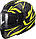 LS2 FF320 STREAM EVO JINK MATT BLACK H-V YELLOW, XS Мотошолом інтеграл з окулярами, фото 11