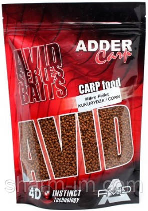 Пеллетс Adder Carp AC Mikro Pellet 2 мм, Кукурудза, фото 1