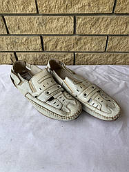 Туфлі чоловічі літні дуже хорошої якості на поліуретановій підошві JIESEDER 42, Білий