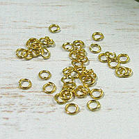 Кольцо соединительное золото 3мм 25шт FSD001