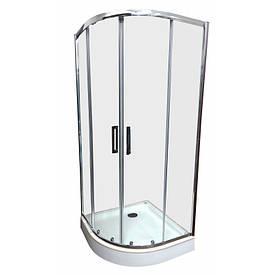 Душова кабіна VERONIS KN-3-100 PREMIUM 100х100х204 прозоре скло
