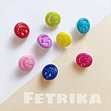 Ґудзики "Смайлики No2" пластикові, Ø 1,3 см, фото 3