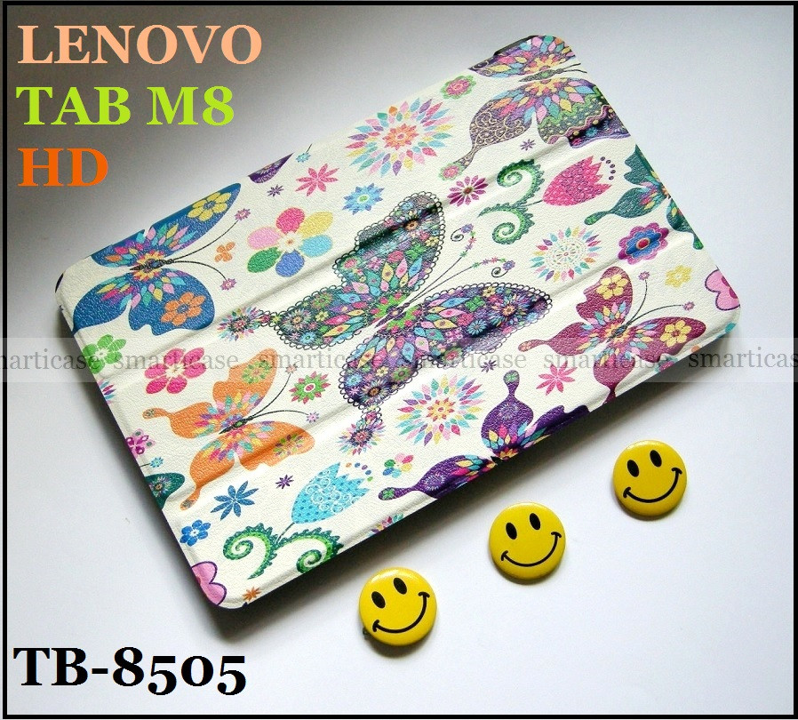 Яскравий чохол з метеликами Lenovo Tab M8 HD Tb-8505F Tb-8505X