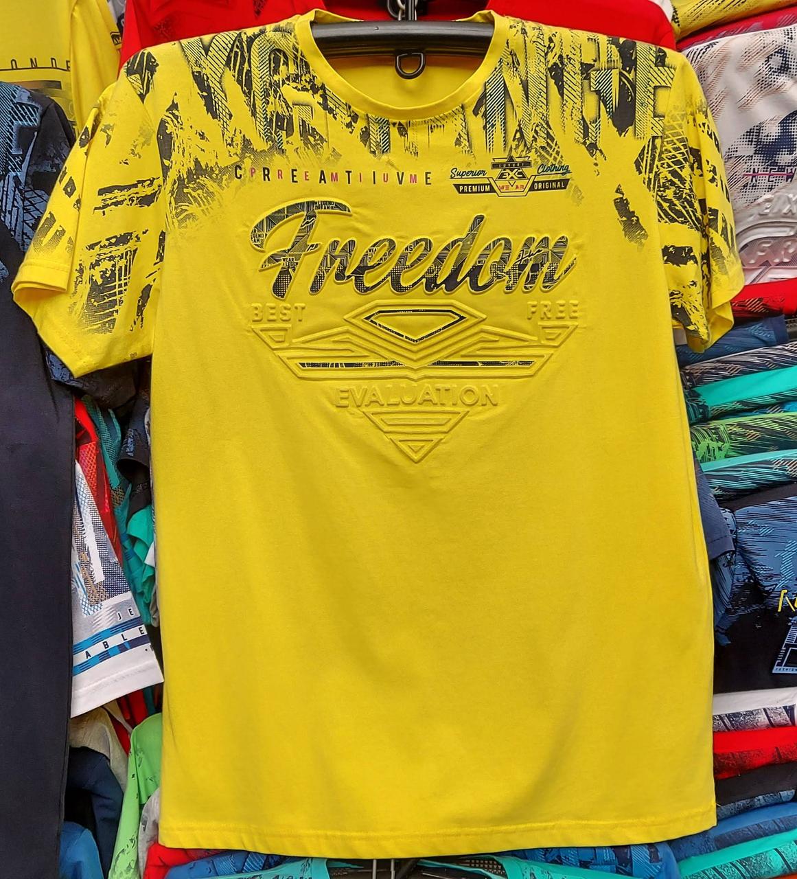 Купить Футболка мужская« Freedom» с круглым вырезом горловины, цена 555 ...