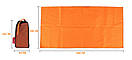 Рушник туристичний з мікрофібри для спорту Lixada 60х30 см Orange, фото 3