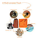 Рушник туристичний з мікрофібри для спорту Lixada 60х30 см Orange, фото 4