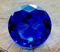 Сувенир кристалл синий 80 мм
