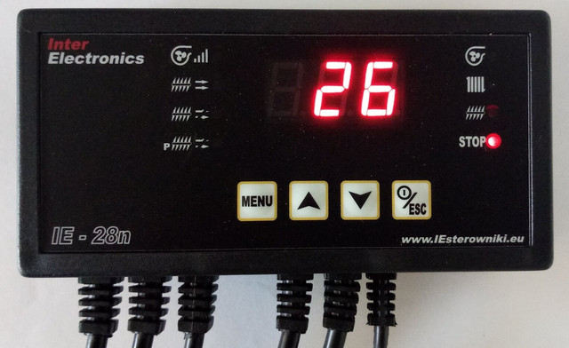 Автоматика для твердотопливного котла и шнека Inter Elektronics IE-28N