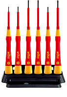 Набір мікро викруток SL1.5 SL2.0 SL2.5 SL3.0 PH0 PH00 PicoFinish electric Wiha 42989