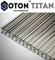 Стільниковий полікарбонат посилений SOTON TITAN (X/3) 8 mm (прозорий)