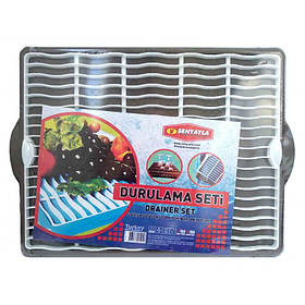 Сушарка для посуду Senyayla Коричнева 4504