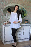 Блуза ошатна для вагітних Pregnant Style Luna 44 біла, фото 3