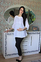 Блуза для беременных нарядная Pregnant Style Luna 44 белая