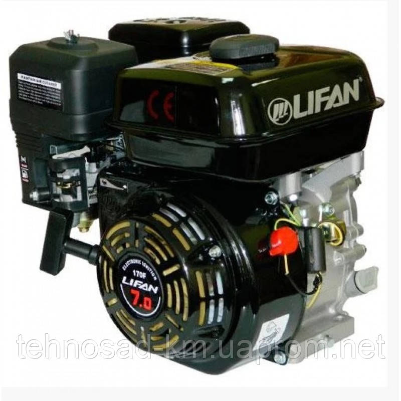 Двигун (бензин-газ) LIFAN LF170F (7 к. с.) шпонка 20 мм