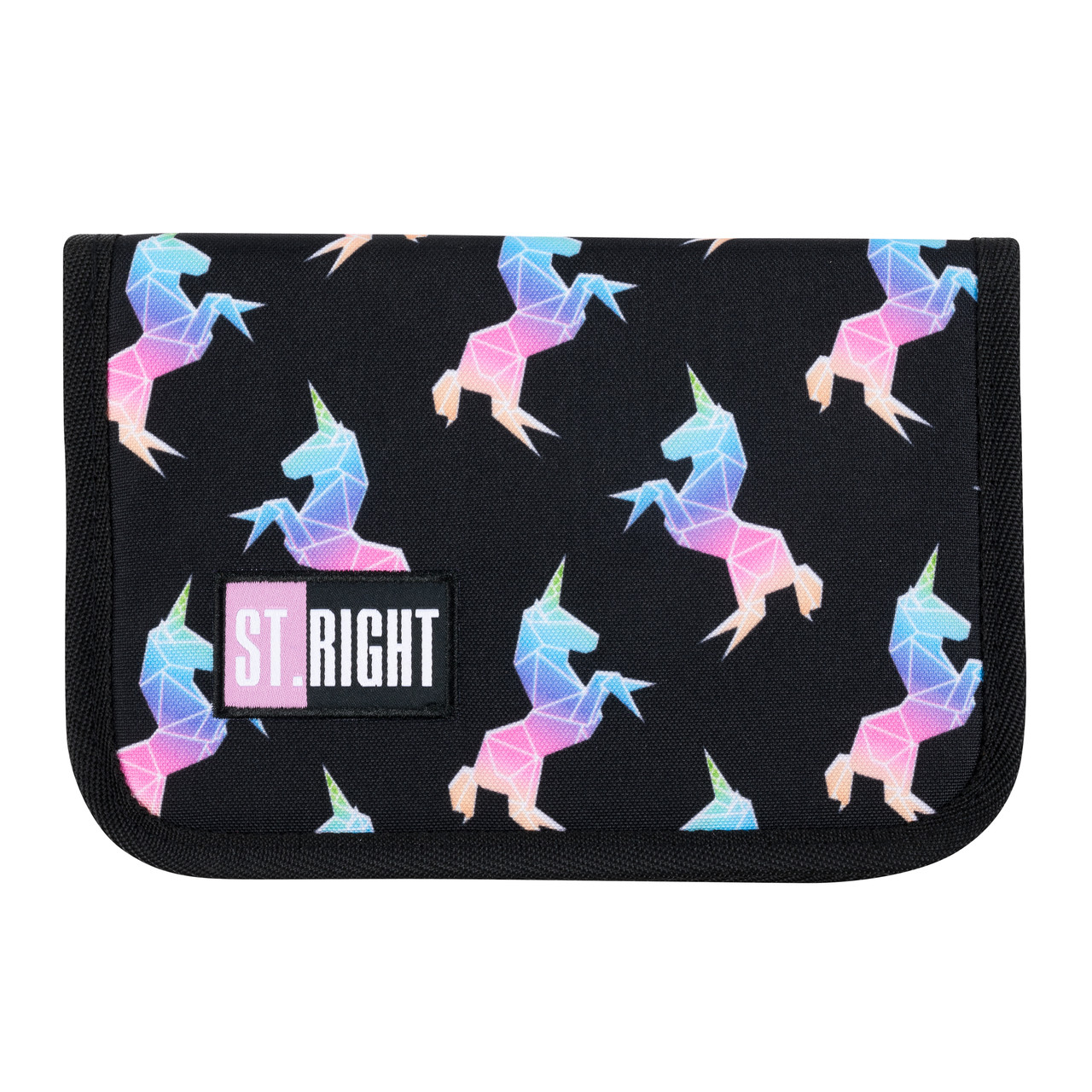 Пенал школьный без наполнения ST.RIGHT RAINBOW UNICORNS