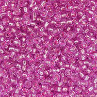 354-10/0-18277 Бісер Чехія (блискучий, яскраво рожевий), упаковка 50 грамів