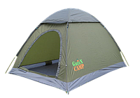 Палатка двухместная GreenCamp1503 (двухслойная)