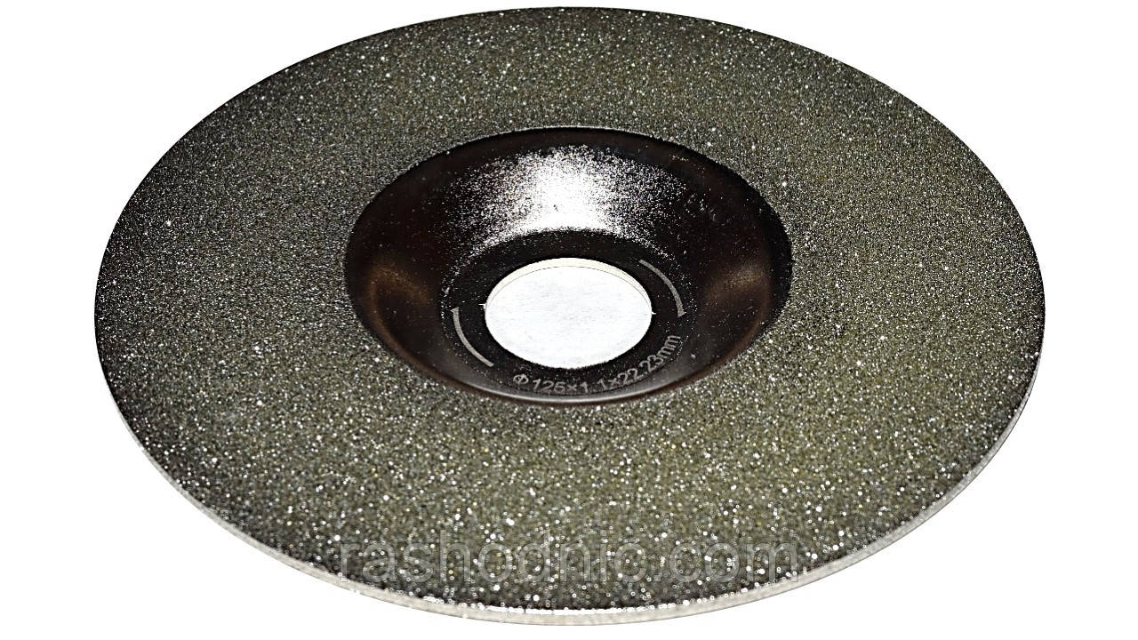 Алмазний диск для різання скла (чашка) 125*22.2*1.1, фото 1
