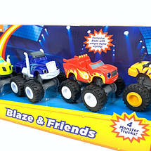 Fisher-Price Набір Вспыш і друзі (Вспыш, Трощило, Рик і Зег 4 шт.) Blaze & the Monster Machines., фото 3